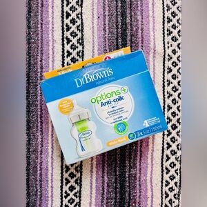 LAST CHANCE ✅ Dr. Brown's 5oz Anti-Colic Options+ Wide-Neck Bottle - 3 pack